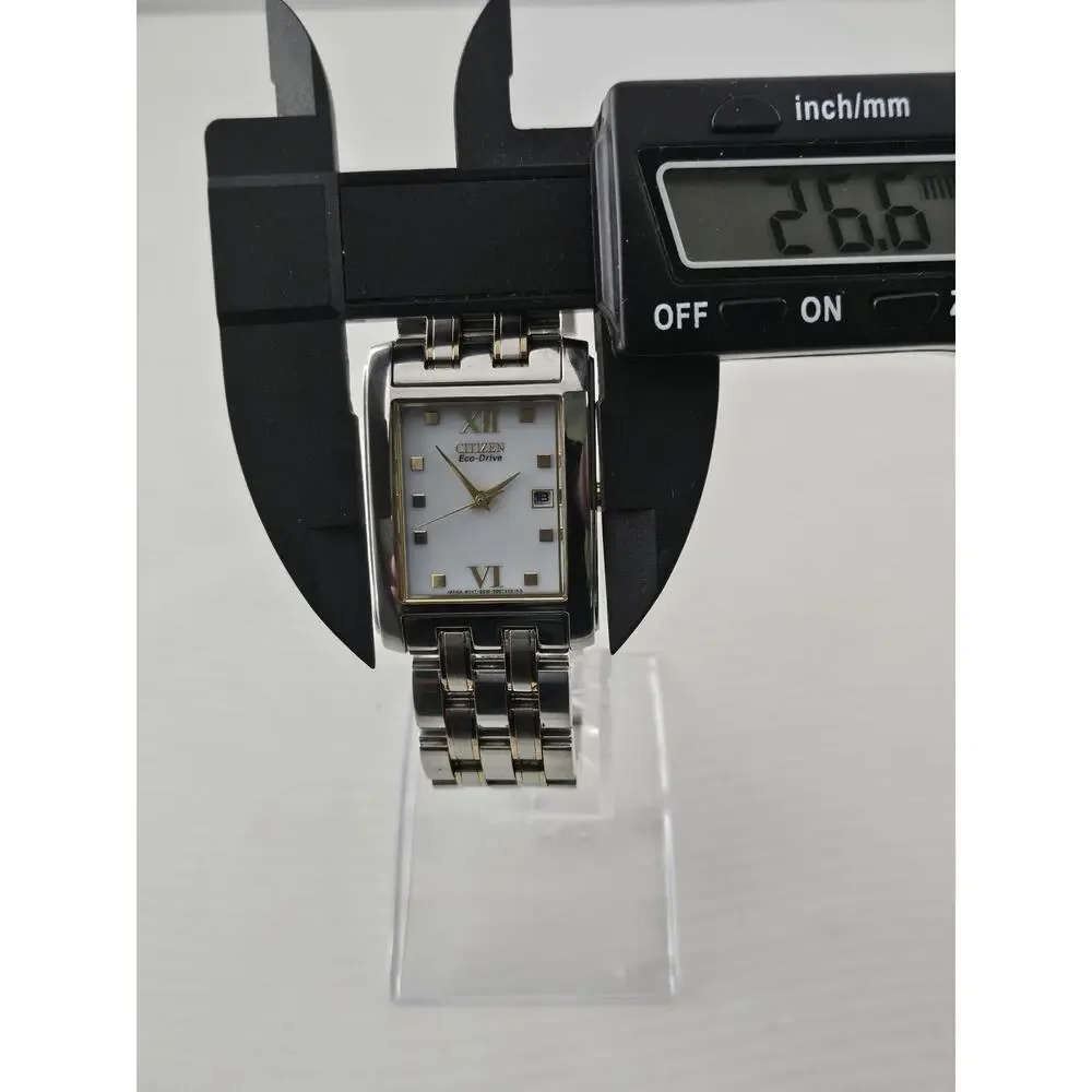 Mens Citizen Eco Drive Solar Watch E010-S004004 Date Very Nice Watch Runs - Picture 10 of 13